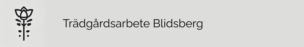 Trädgårdsarbete Blidsberg