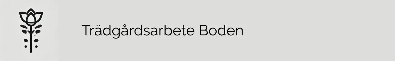 Trädgårdsarbete Boden