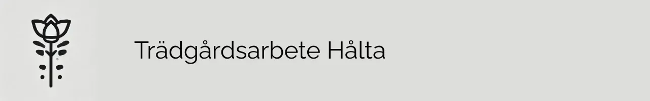 Trädgårdsarbete Hålta