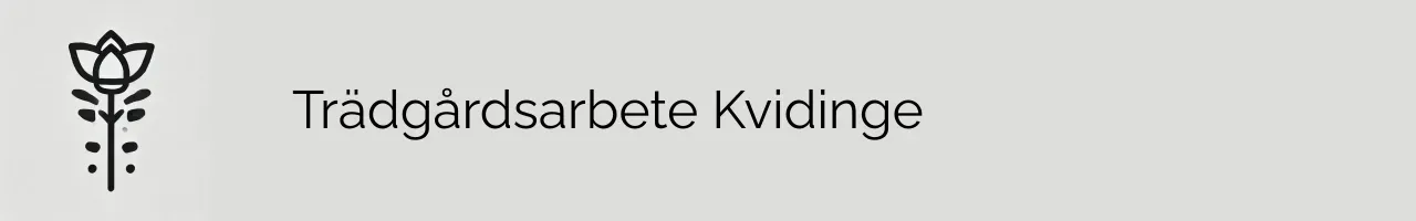 Trädgårdsarbete Kvidinge